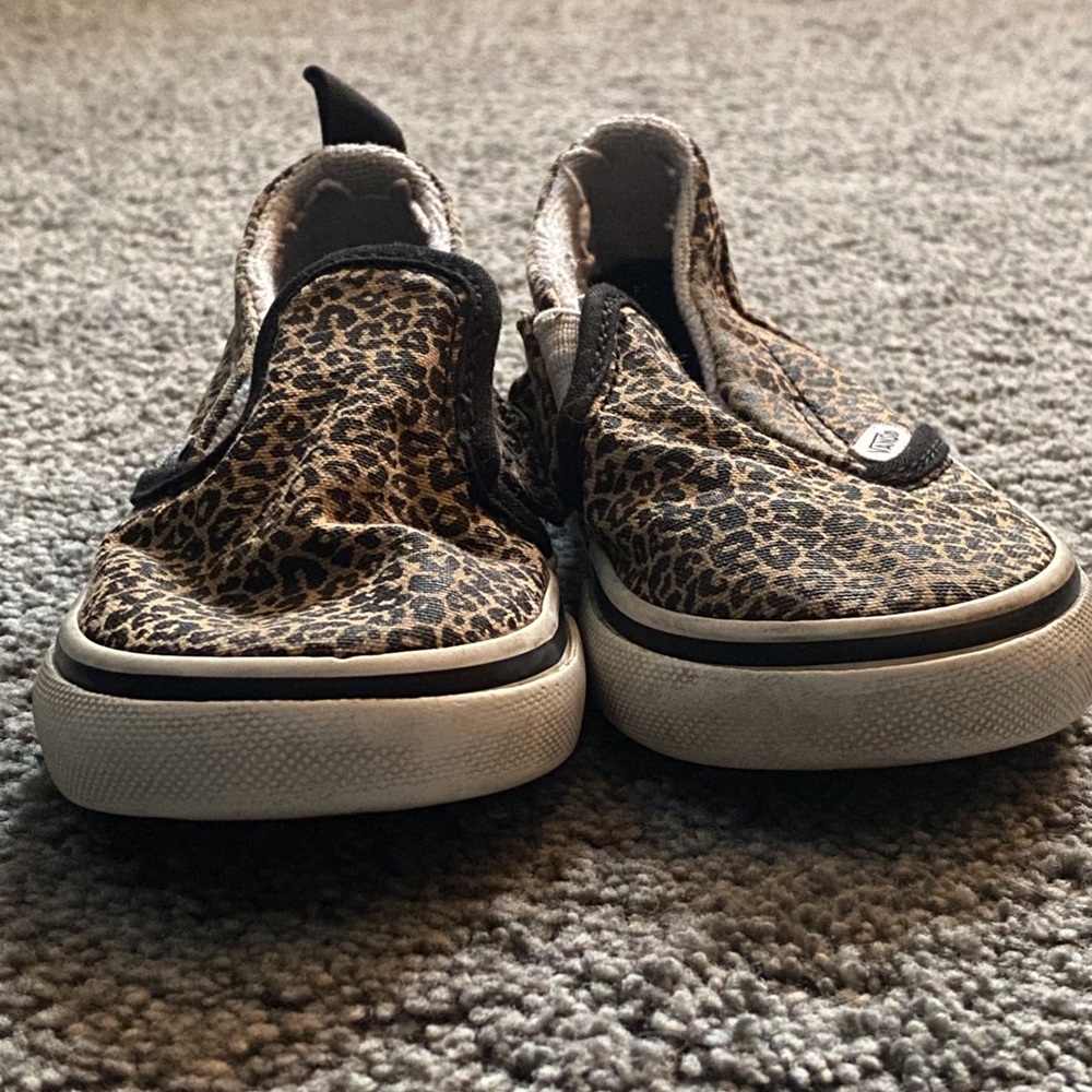 Leopard print vans toddler